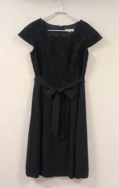 【美品】TRUDEA 半袖 ワンピース レース切替 9号のサムネイル