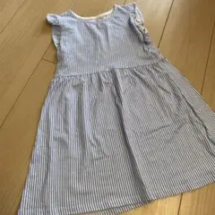 H&M ストライプ ノースリーブワンピース　110
