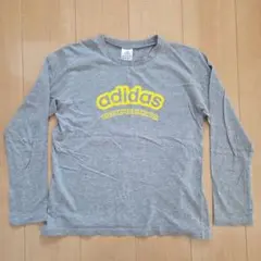 adidas キッズ 長袖カットソー グレー 160cm　綿100％