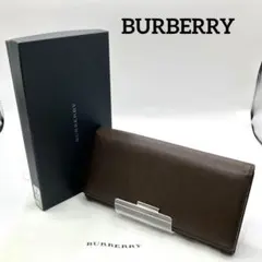 【良品】 バーバリー　長財布　コンチネンタルウォレット　折り財布　ノバチェック