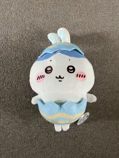 《ぺちゃんこ圧縮なし》ちいかわ　そろそろイースターなBIGぬいぐるみ ハチワレ