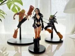 3体セット)ワンピースゾロサンジロビンエグヘッドバージョンフィギュア