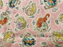 ディズニープリンセス 生地 はぎれ 約90cm x 55cm