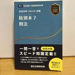 【お買得】2024年 刑法 辰巳法律研究所