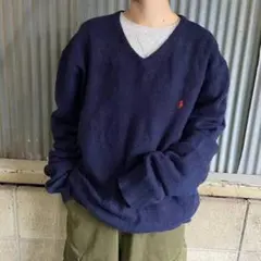Polo by Ralph Lauren Vネックコットンニットセーター L