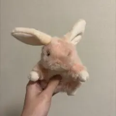 レトロ オリエンタルトーイ ぬいぐるみ ピンク うさぎ 兎