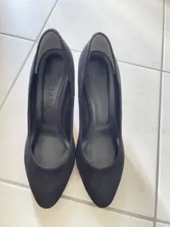 Diana 黒 スエード パンプス 23.5cm