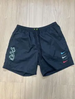 NIKE ウーブン ショートパンツ XLサイズ 黒 ナイロン ハーフ 水陸両用
