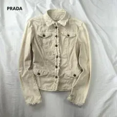 PRADA ジャケット ベージュ38 イタリア製 Y2Kのサムネイル