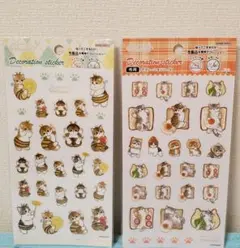 mofusand　ダイカットシール2枚セット　ミツバチにゃん　他　　モフサンド