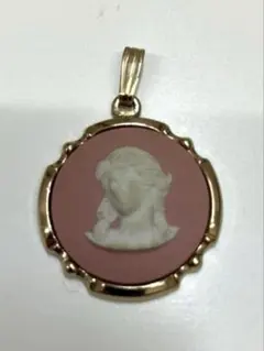 WEDGWOOD ウェッジウッド ジャスパーペンダントトップ ピンク　カメオのサムネイル