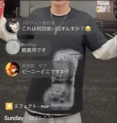 333k. Tシャツ　k3iju k3iju着用333K face ³ tee Black Sサイズ - メルカリ