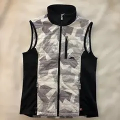 J.LINDEBERG ジェイリンドバーグ 中綿ベスト カモフラ M ゴルフ