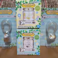 1番くじ夏目友人帳　ガラスびん＆チャーム　4点セット　新品未開封