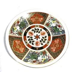 美品 vintage 有田焼　古伊万里　金彩色絵 孔雀 御所車 飾り皿 小皿
