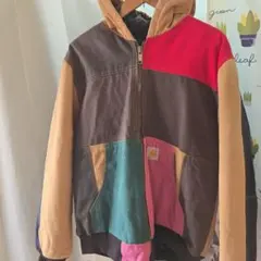 Carhartt マルチカラー フード付き ジャンパー カーハート 稀少 レア物