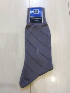 新品未使用　イヴ・サンローラン　メンズソックス　グレー　25cm