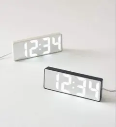 BRUNO アラーム時計 クリーム色 充電器付きのサムネイル