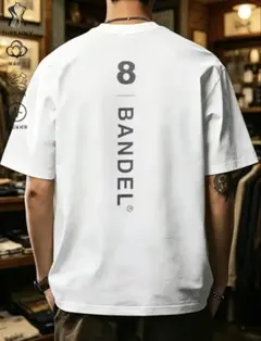 BANDEL バックロゴ Tシャツ ホワイト　 XLサイズのサムネイル