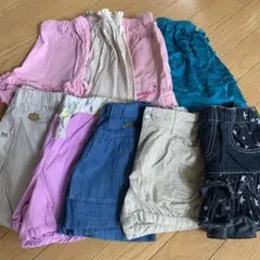 女の子　130 トップスとスカート&パンツセット