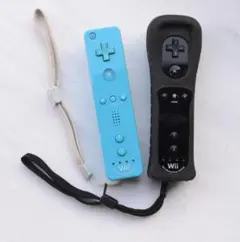 Wiiリモコン 水色と黒 2個セット