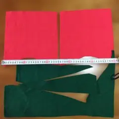 フリース生地 赤 緑 はぎれセット フェルト生地