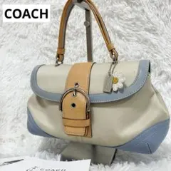 COACH Flap Soho Cotton Lether handbag