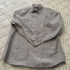 ストライプ長袖シャツ L
