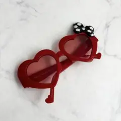 東京ディズニーリゾート ミニー サングラス　ハート　美品