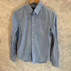 BANANA REPUBLIC 長袖シャツ ソフトウォッシュ ブルー S