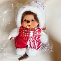 ハローキティ×モンチッチ ぬいぐるみ ギンガムチェックS 新品、発送込み