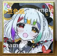 h*✨様 魔法少女ノ魔女裁判 城ヶ崎ノア 手描きイラスト 色紙 まのさば