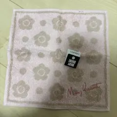 Mary Quant 花柄ハンカチ ピンク系 約25cm