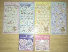 ちいかわボンボンドロップシール全4種4枚セット+ぷにシャカシール全2種2枚セット