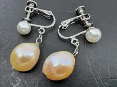 M4359 淡水真珠　イヤリング　ヴィンテージ アクセサリー