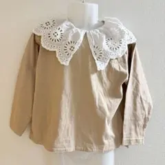 【新品タグ付き】BREEZE（ブリーズ）ビッグカラー 刺繍ブラウス