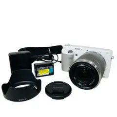 【現状品】SONY α ミラーレス一眼 NEX-F3 ホワイト【上部ボディ割れ】 現状品】SONY α ミラーレス一眼 NEX-F3 ホワイト【上部ボディ割れ