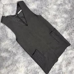 Sonny Label サニーレーベル（F）ジャンパースカート 深めVネック