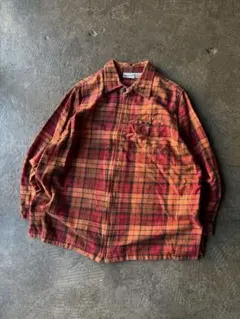 90's FASHION BUG ジップアップネルシャツ　ヴィンテージ　古着