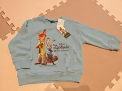 新品　ズートピア　Disney Zootopia トレーナー 100cm 水色