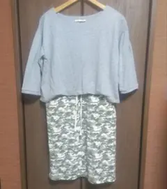 A·I·C 七分袖 ワンピース Mサイズ