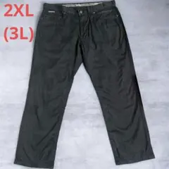 カジュアル パンツ ズボン チノパン ブラック 黒 柄 メンズ 2XL 3L