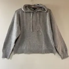 【新品】Tommy Hilfiger グレー フード付きパーカー S