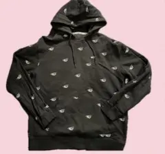 Tommy jeansトミージーンズ総柄プリントパーカー黒M