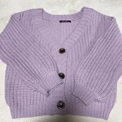 INGNI イング　ラベンダー色 ボタン付きカーディガン Mサイズ