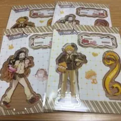 【4個セット】鬼滅の刃　バレンタイン　アクリルスタンド　我妻善逸　竈門ねずこ