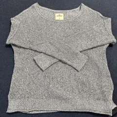 Hollister グレー 長袖ニット M