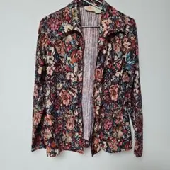 年配向け✨Lady Carol フラワープリント 長袖【フリーサイズ】