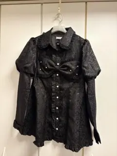 Ank Rouge リボンジャガードセットアップ ブラック