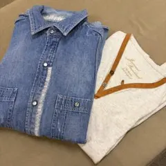 ジャーナルスタンダード　デニムシャツ　tシャツ セットのサムネイル